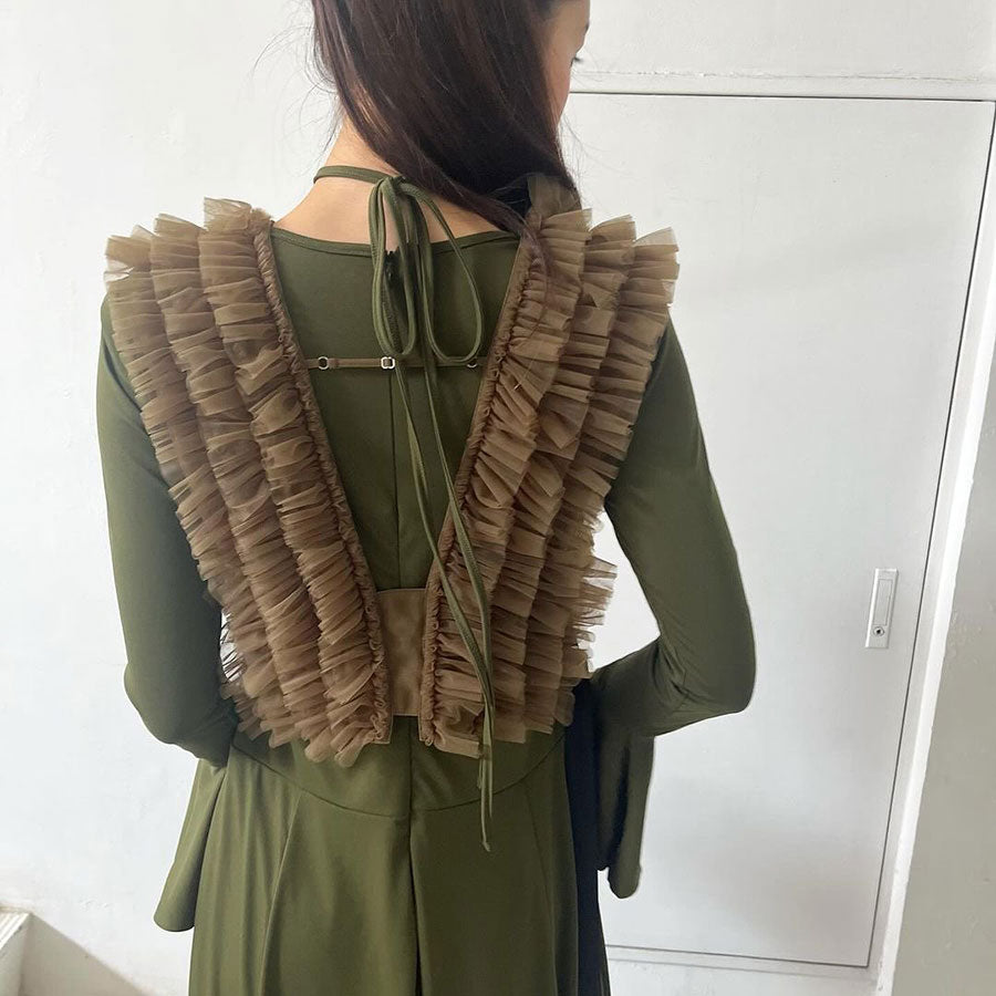 超人気高品質 military カガ】Floating KAGA/リュウ RYU tulle 84RL01Fの vest ベスト+ジレ