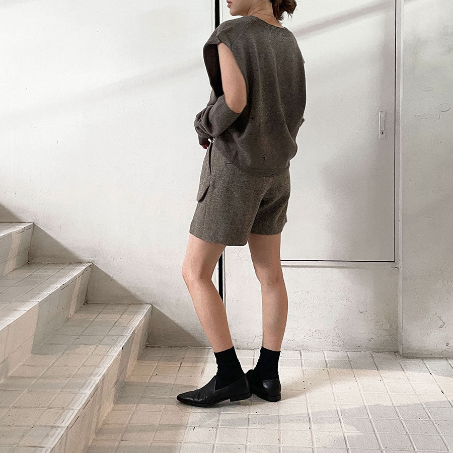 RYU KAGA/リュウ カガ】Herringbone shorts 84RP02Dの通販 「ONENESS 
