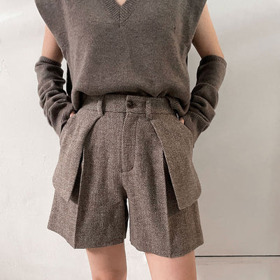 SALE 30%OFF ! <br/>【RYU KAGA/リュウ カガ】<br>Damaged knit arm warmers <br>84RN03D