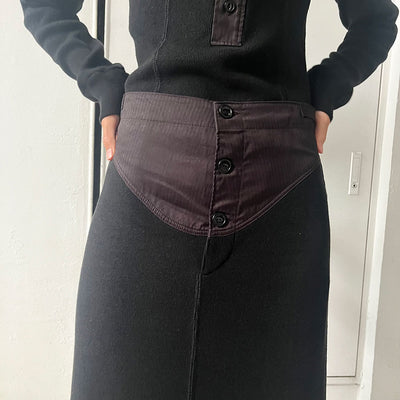 SALE 50%OFF ! <br/>【INSCRIRE/アンスクリア】<br>Under Long Skirt <br>I24AW-CUT6