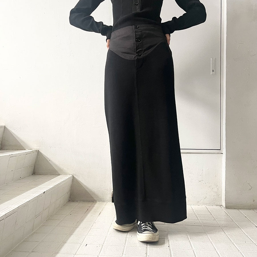SALE 50%OFF ! <br/>【INSCRIRE/アンスクリア】<br>Under Long Skirt <br>I24AW-CUT6