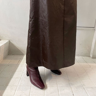 【IIROT/イロット】<br>Leather touch Skirt <br>027-024-WS18