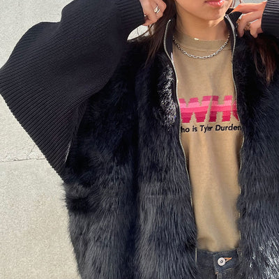 【DAIRIKU/ダイリク】<br>"WHO" Vintage Theme Tee <br>24AWC-16