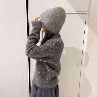 SALE 50%OFF ! <br/>【AMOMENTO/アモーメント】<br>ALPACA BUCKET HAT <br>AM24FWM02AC