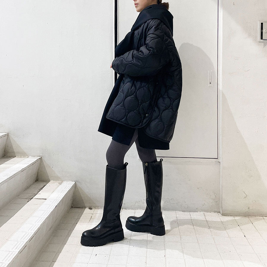 【THE RERACS/ザ・リラクス】<br>RERACS QUILTING COAT <br>24FW-RECT-420L-J