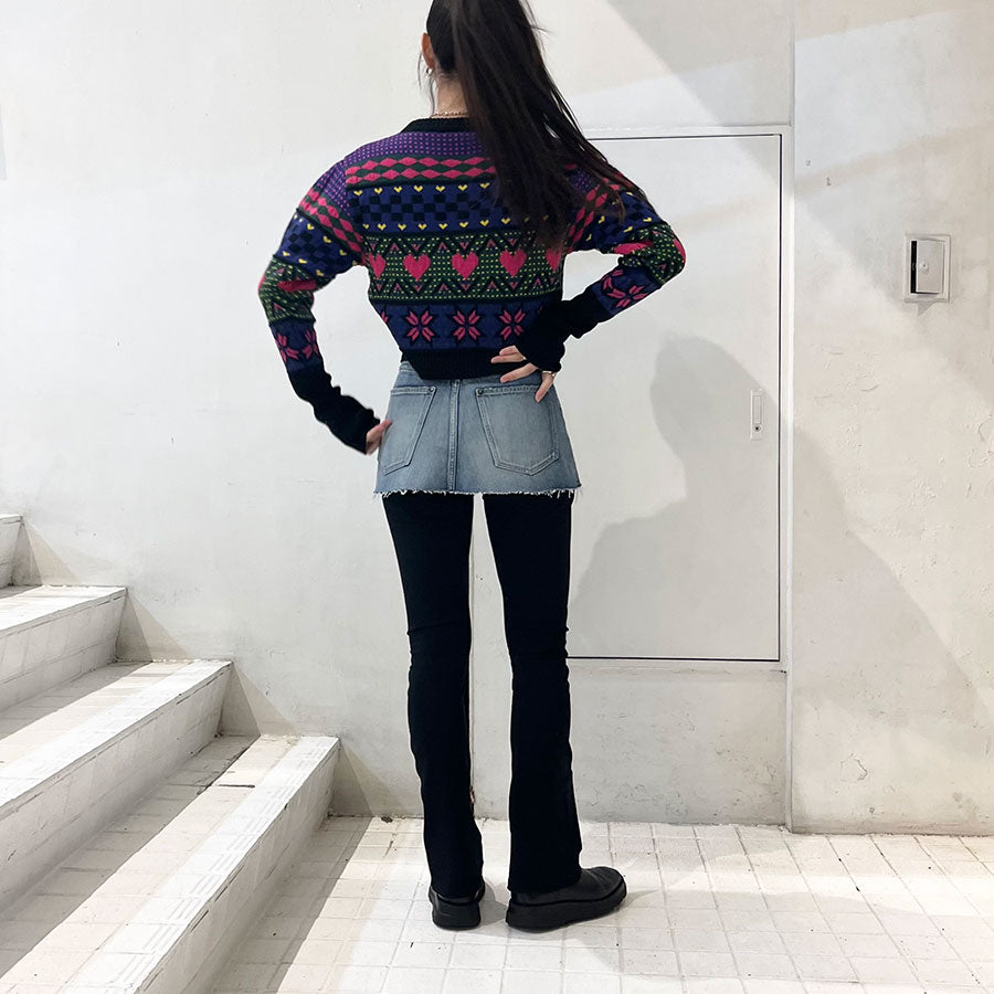 HOLIDAY/ホリデイ】DAMAGE DENIM MINI SKIRT 24202003の通販