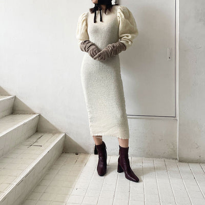【FUMIKA UCHIDA/フミカウチダ】<br>GAUZE PLAID MIDI DRESS <br>U-OP002