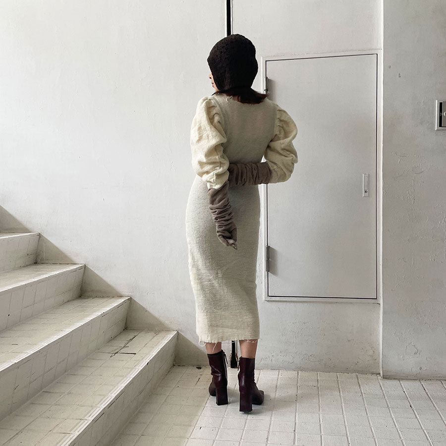FUMIKA UCHIDA/フミカウチダ】GAUZE PLAID MIDI DRESS U-OP002の