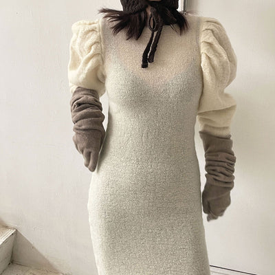 【FUMIKA UCHIDA/フミカウチダ】<br>GAUZE PLAID MIDI DRESS <br>U-OP002