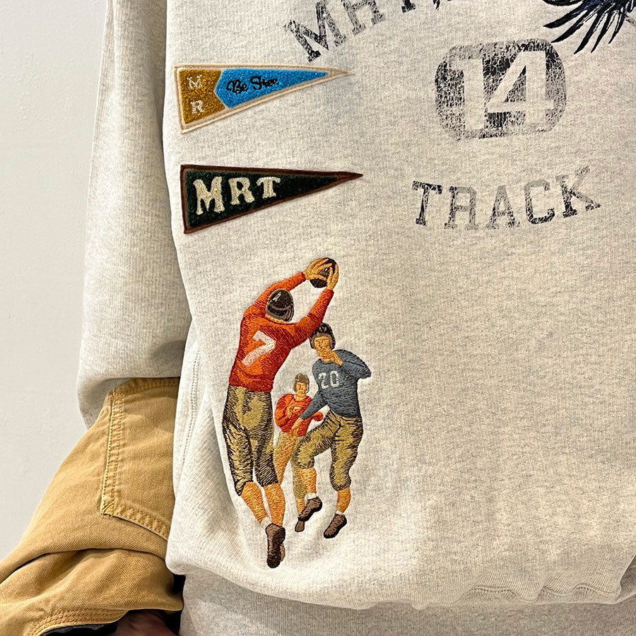 【KHOKI/コッキ】<br>Multi embodied-design sweatshirt <br>25ss-t-01