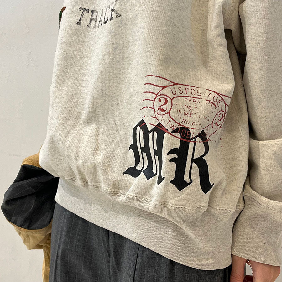 【KHOKI/コッキ】<br>Multi embodied-design sweatshirt <br>25ss-t-01