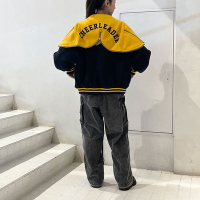 【doublet/ダブレット】<br>PETAL MOUTH HOOD VARSITY JACKET <br/>25SS10BL209