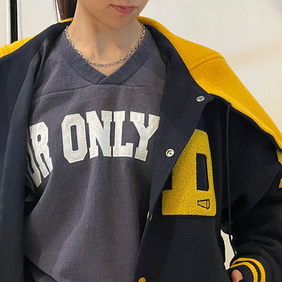 【doublet/ダブレット】<br>PETAL MOUTH HOOD VARSITY JACKET <br/>25SS10BL209