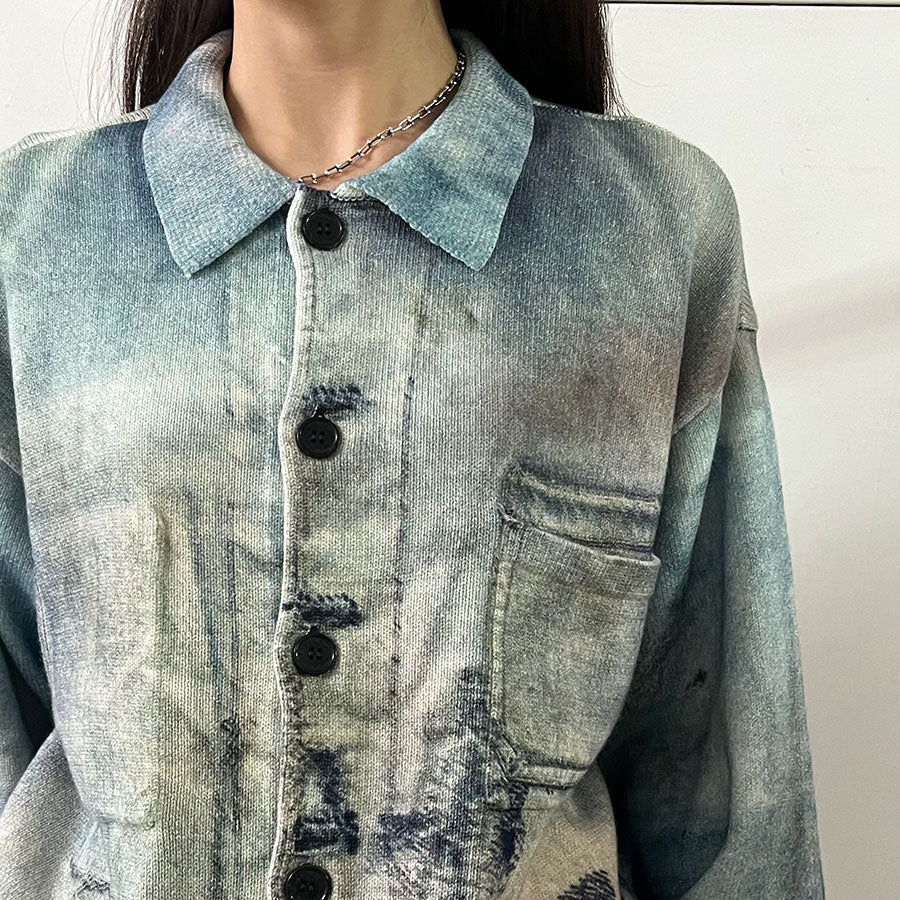 【DAIRIKU/ダイリク】<br>"Transfer" French Jacket Knit <br>25SSKNT10