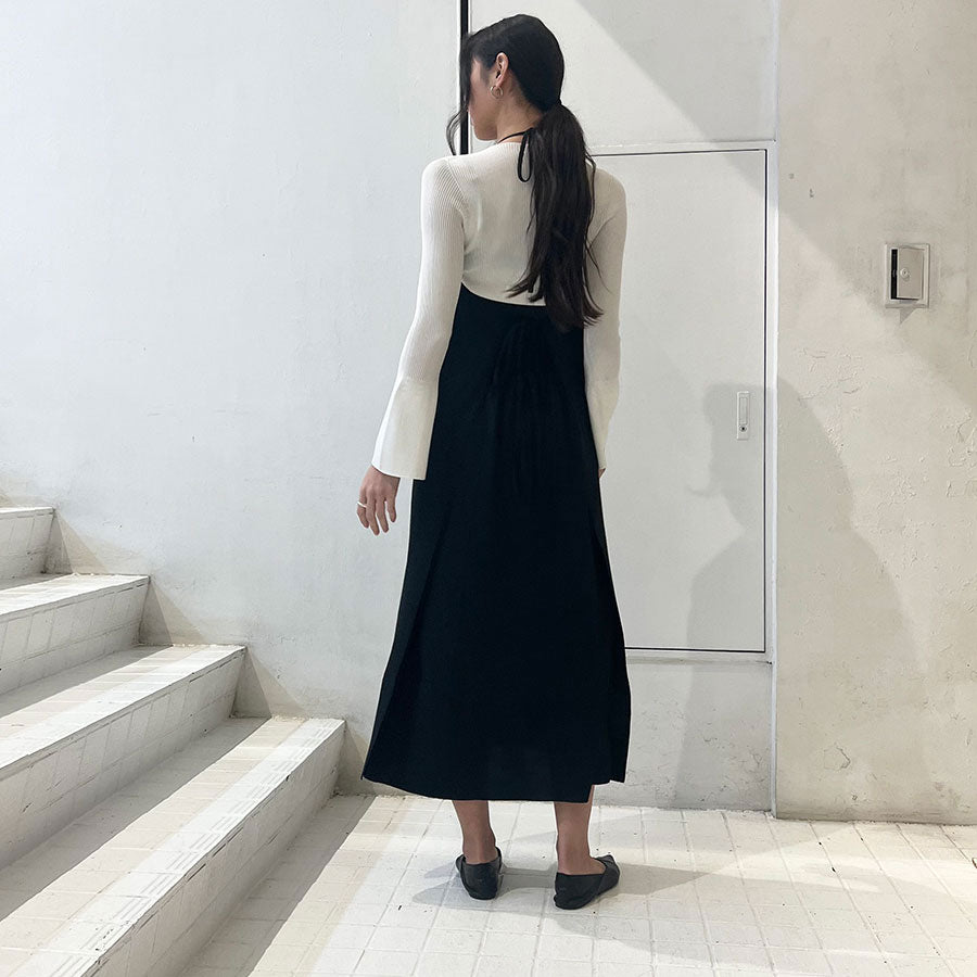 【CFCL/シーエフシーエル】<br>SOFT MILAN APRON DRESS <br>CF009KH034