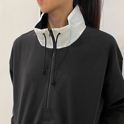 【REVERBERATE/リバーバレイト】<br>STAND COLLER HALF ZIPP SWEAT <br>REV-25SS-RB27