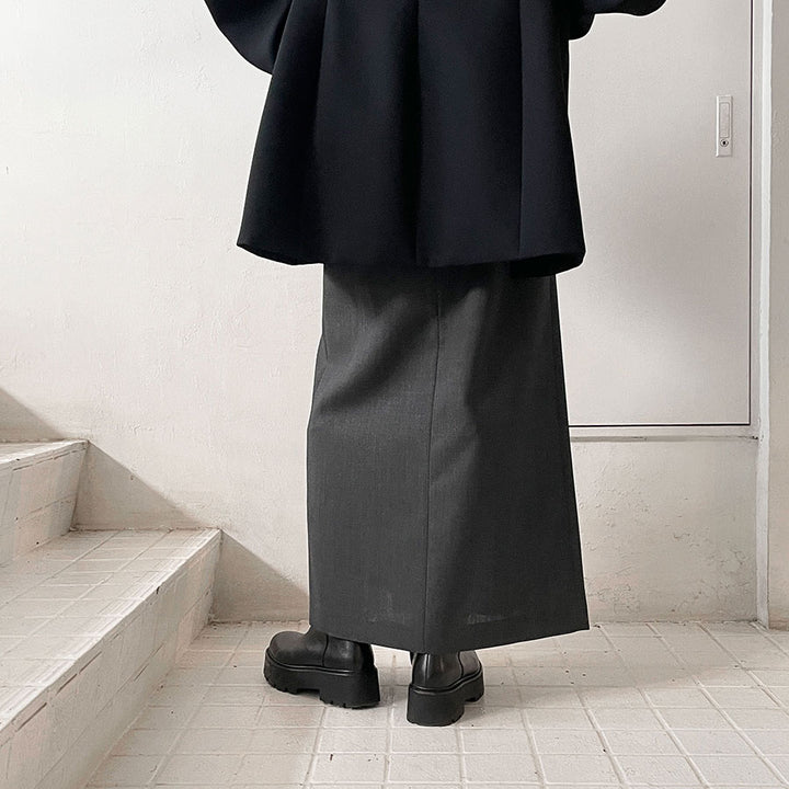 雑誌で紹介された AURALEE/オーラリー】WOOL KID MOHAIR HOP SACK SLIT SKIRT スカート