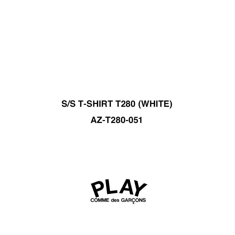 【PLAY COMME des GARCONS】S/S T-SHIRT T280 (WHITE)