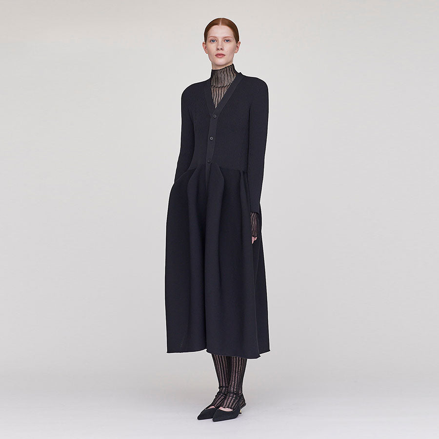 【CFCL/シーエフシーエル】<br>POTTERY LONG SLEEVE CARDIGAN DRESS <br>CF010KH072JP00