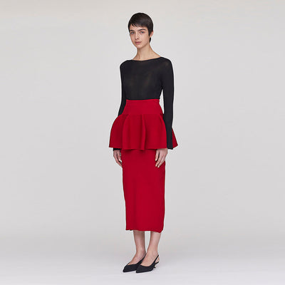 【CFCL/シーエフシーエル】<br>POTTERY LAYERED SKIRT <br>CF010KG004JP00