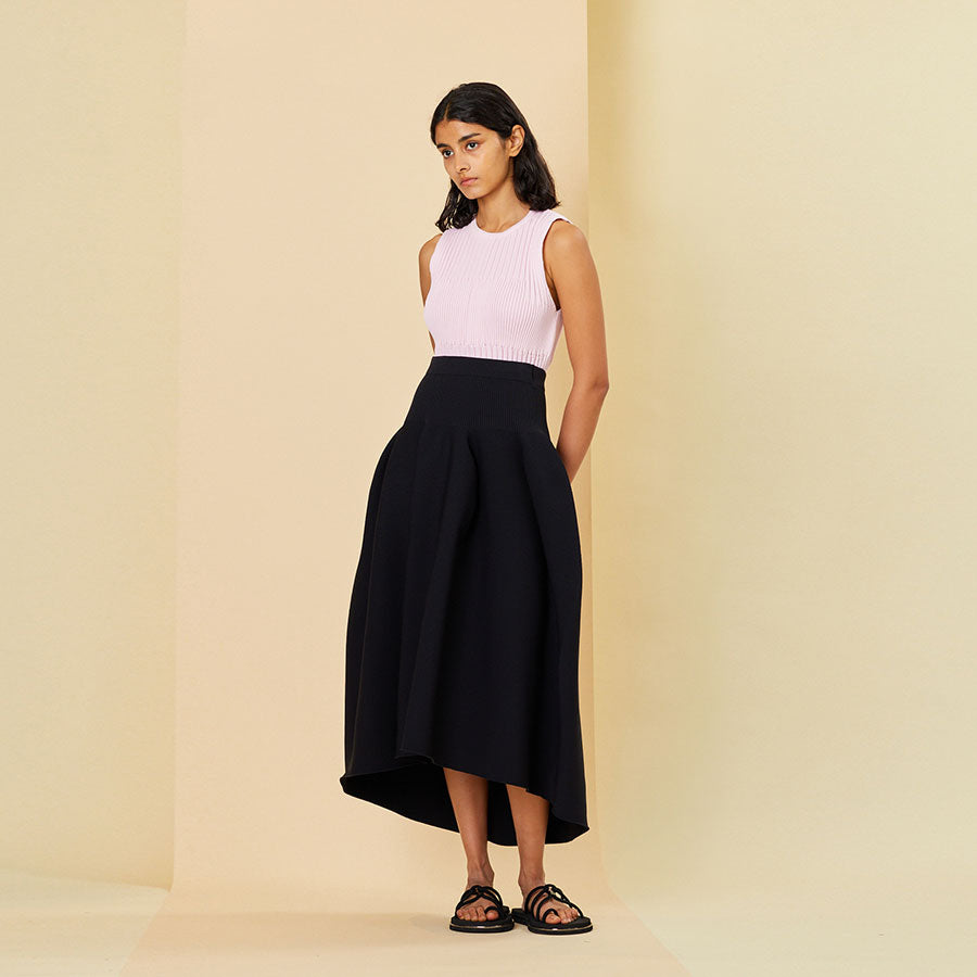 【CFCL/シーエフシーエル】<br>POTTERY ROUNDED HEM SKIRT <br>CF007KG086