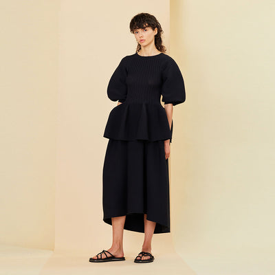 【CFCL/シーエフシーエル】<br>POTTERY ROUNDED HEM SKIRT <br>CF007KG086