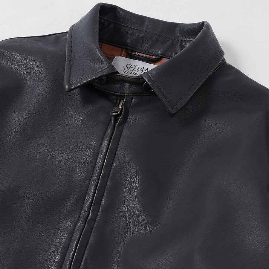 【SEDAN ALL-PURPOSE/セダンオールパーパス】<br>Synthetic Leather Jacket <br>SD25F-JK03