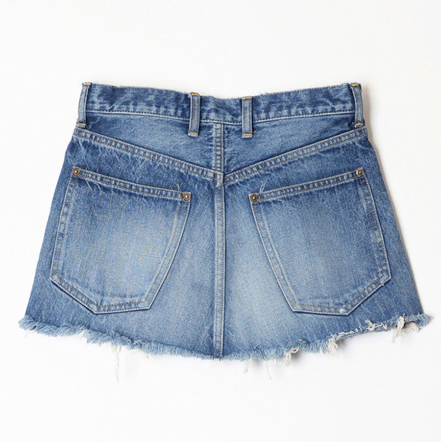 【HOLIDAY/ホリデイ】<br>DAMAGE DENIM MINI SKIRT <br>24202003