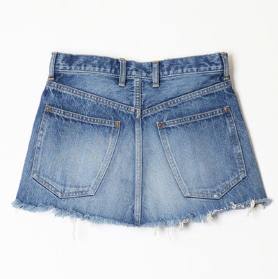 【HOLIDAY/ホリデイ】<br>DAMAGE DENIM MINI SKIRT <br>24202003