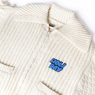 【HOLIDAY/ホリデイ】<br>WOOL PONPON ZIP-UP KNIT JACKET (TWO STEPS) <br>25204030