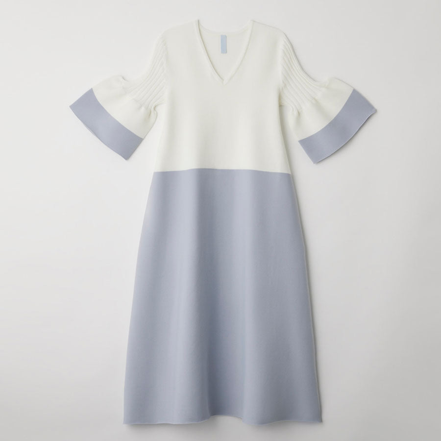 【CFCL/シーエフシーエル】<br>POTTERY SHORT BELL SLEEVE FLARE DRESS <br>CF006KH007
