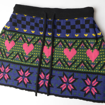 【HOLIDAY/ホリデイ】<br>MULTI KNIT MINI SKIRT <br>24204031