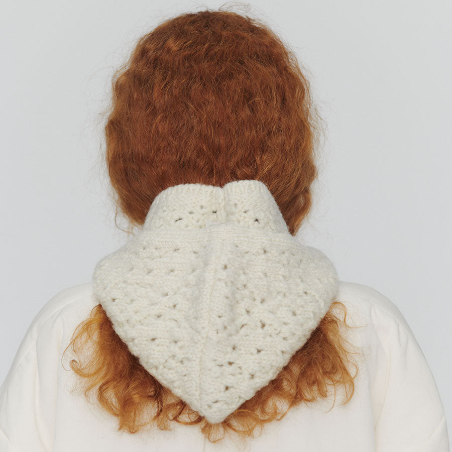 【AMOMENTO/アモーメント】<br>CROCHET KNIT BONNET <br>AM24FWW06AC