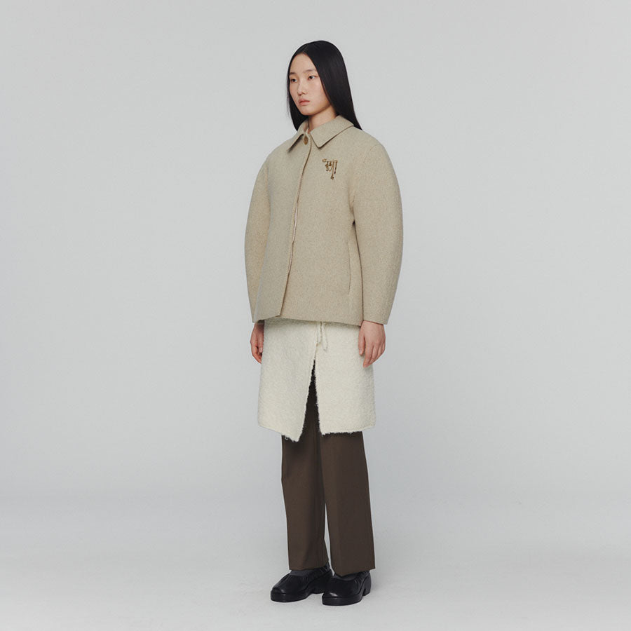 AMOMENTO アモーメント　コート アモーメント AMOMENTO SHEER SINGLE TRENCH COAT （ベージュ