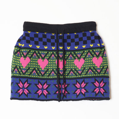 【HOLIDAY/ホリデイ】<br>MULTI KNIT MINI SKIRT <br>24204031