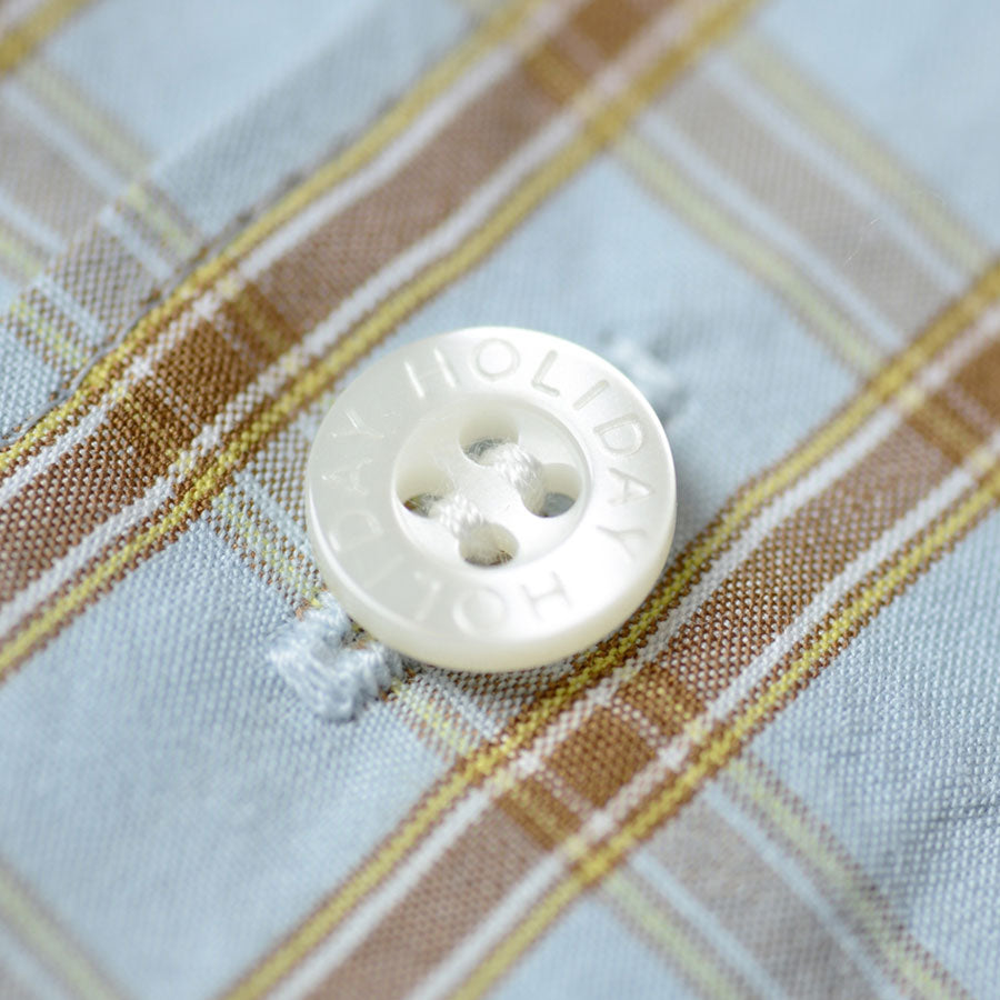 【HOLIDAY/ホリデイ】<br>WASHED CHECK BIG SHIRT <br>25102004