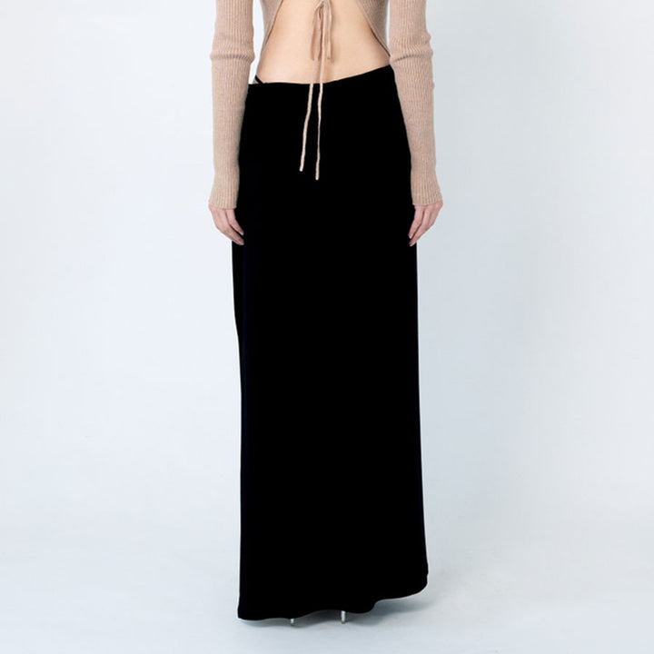 Collagen Waistband Maxi Skirt – determ;