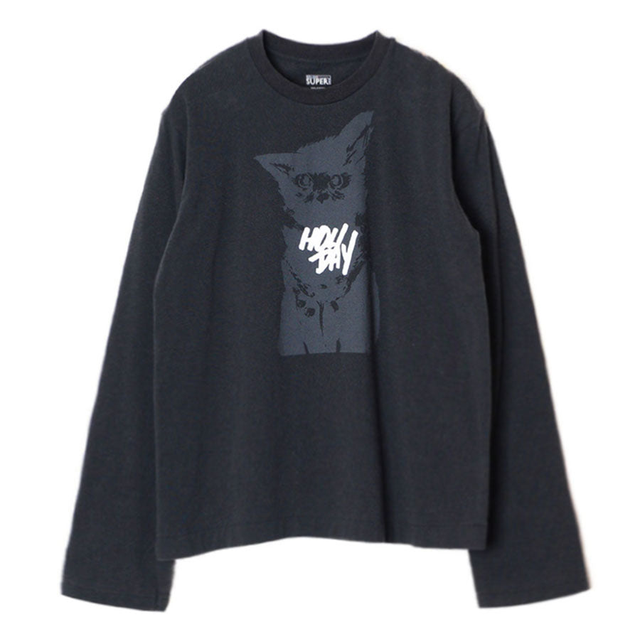 【HOLIDAY/ホリデイ】<br>SUPER FINE L/S T-SHIRT (NEKO) <br>25101009