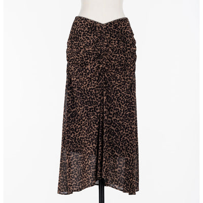 【FETICO/フェティコ】 <br>Printed velvet tulle gathered skirt <br>FTC254-0402B