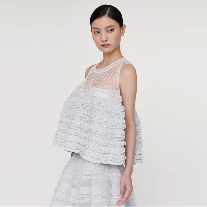CFCL/シーエフシーエル】POTTERY SWELL LUCENT GLITTER SLEEVELESS