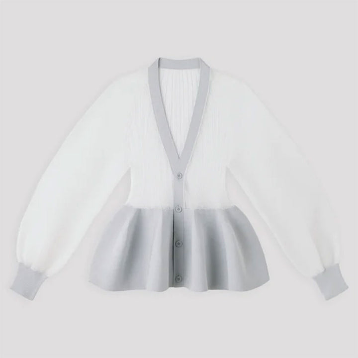 CFCL/シーエフシーエル】POTTERY LUCENT GLITTER PUFF SLEEVE CARDIGAN