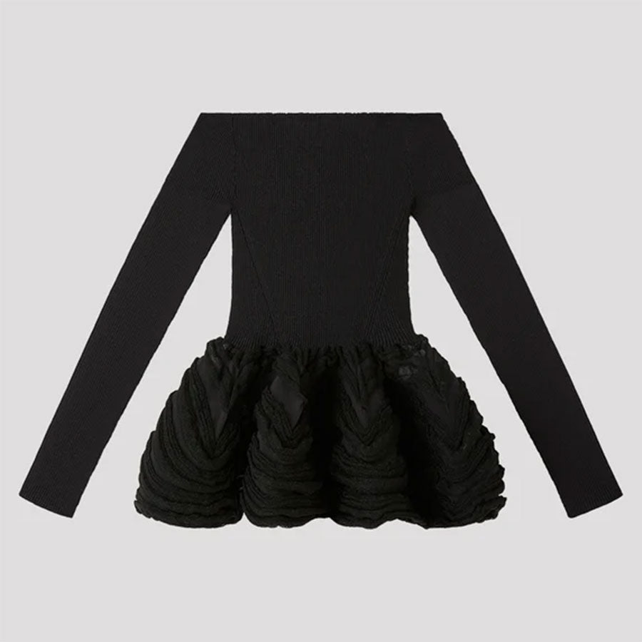 cfcl シーエフシーエルPOTTERY HS TOP 1 ポッタリトップス CFCL/シーエフシーエル】POTTERY HS SWELL GLITTER OFF SHOULDER TOP