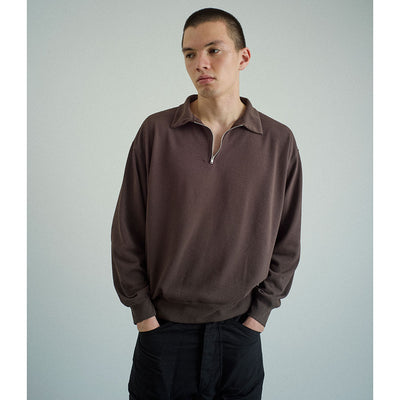 【FOUNDOUR/ファウンダ】<br>HALF ZIP LONG SLEEVE SHIRT <br>015FD252012