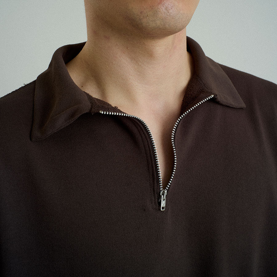 【FOUNDOUR/ファウンダ】<br>HALF ZIP LONG SLEEVE SHIRT <br>015FD252012