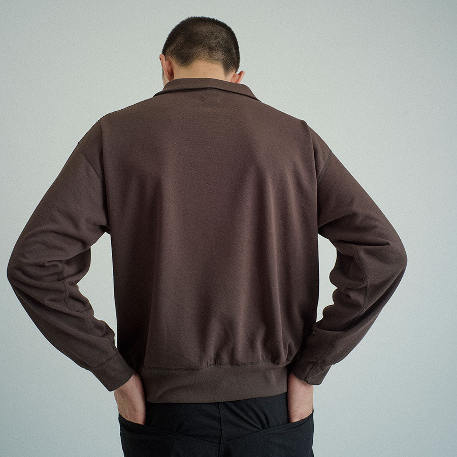 【FOUNDOUR/ファウンダ】<br>HALF ZIP LONG SLEEVE SHIRT <br>015FD252012