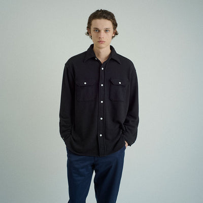 【FOUNDOUR/ファウンダ】<br>SWEAT WORK SHIRT <br>015FD252011