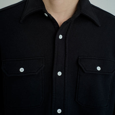 【FOUNDOUR/ファウンダ】<br>SWEAT WORK SHIRT <br>015FD252011