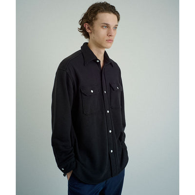 【FOUNDOUR/ファウンダ】<br>SWEAT WORK SHIRT <br>015FD252011