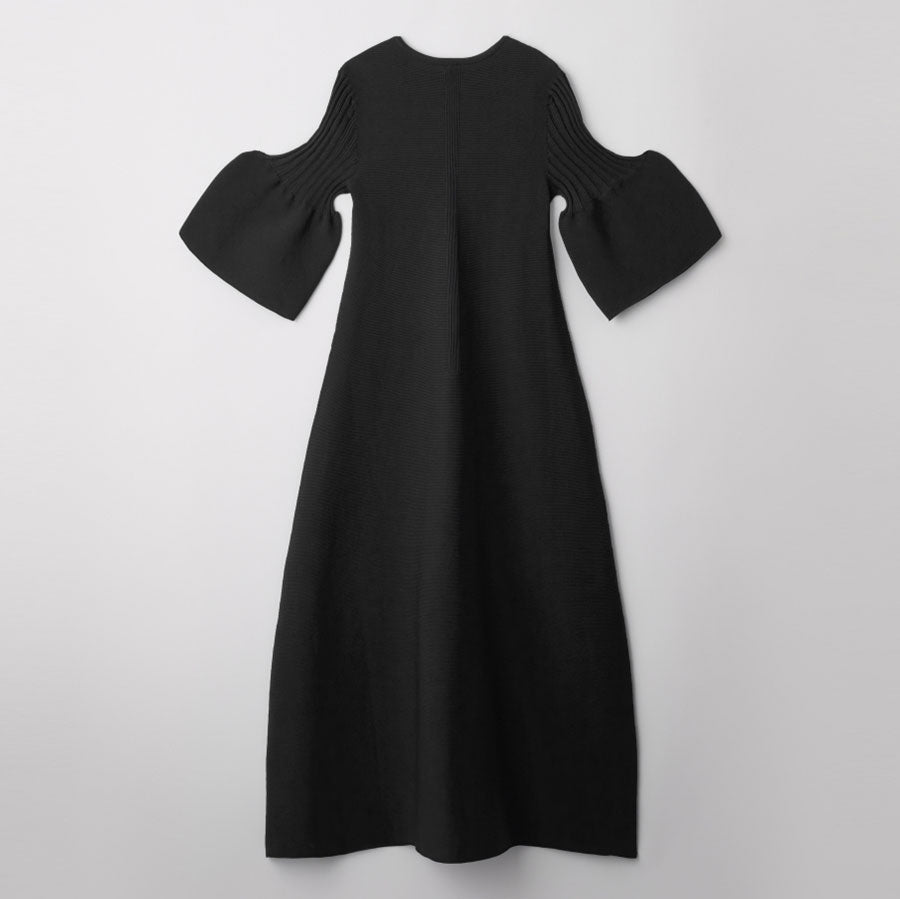 【CFCL/シーエフシーエル】<br>POTTERY SHORT BELL SLEEVE FLARE DRESS <br>CF006KH007