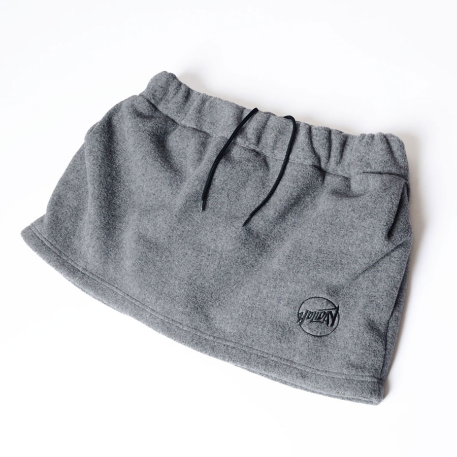 【HOLIDAY/ホリデイ】<br>CLASSIC FLEECE TUCK MINI SKIRT <br>25202027